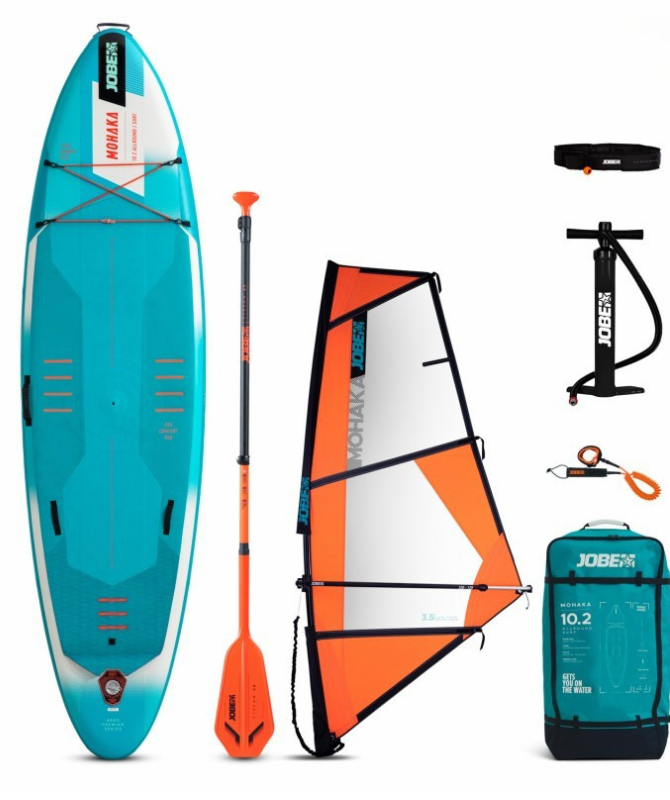 Jobe Mohaka 10.2 Inflatable Paddle Board + SUP Sail 3.5 m2 Package