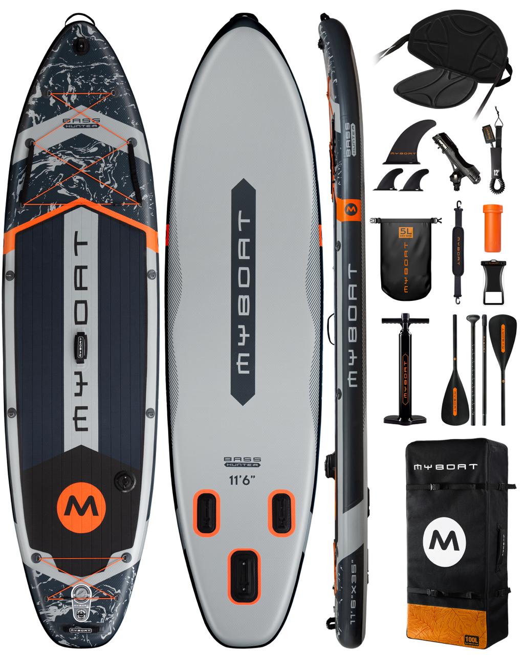 MY BOAT BASS HUNTER GREY PRO 351 X 86 CM